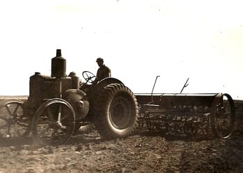 John Batten tractor & seeder 1940