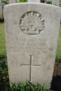 Arnold, Frederick Isidore 2341_headstone Cairo War Memorial Cemetery_image from Australian War Graves Photographic Archive Frederick Isidore Arnold